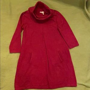 Cowneck sweater dress